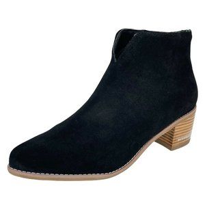Aqua College Emily Waterproof Booties Black Suede 7.5M